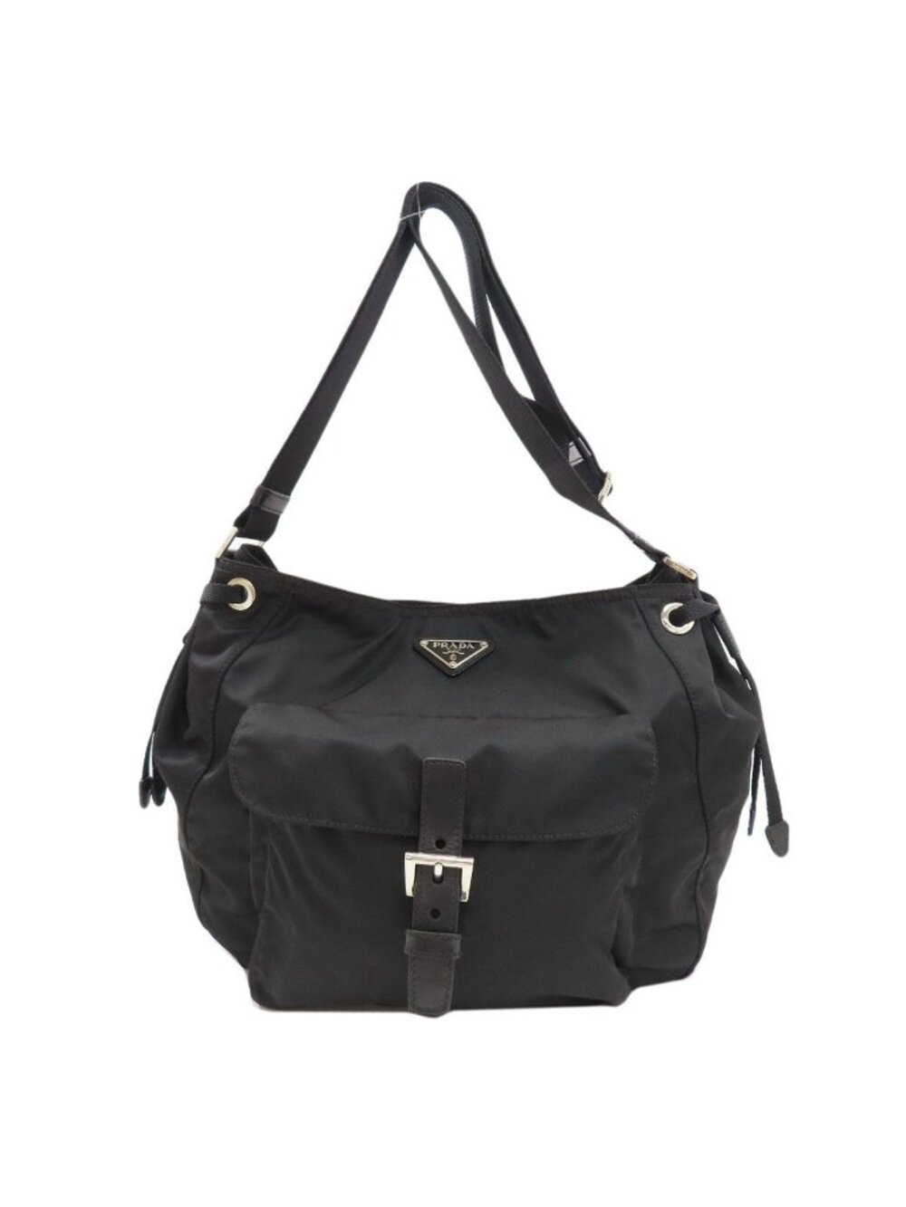 Prada Logo Shoulder Bag Nylon
